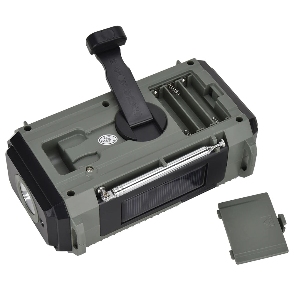 Solar Hand Crank Weather Radio 10000MAh Portable Emergency Radio Torch Reading Lamp AM FM SW NOAA SOS Alarm Radios Power Bank