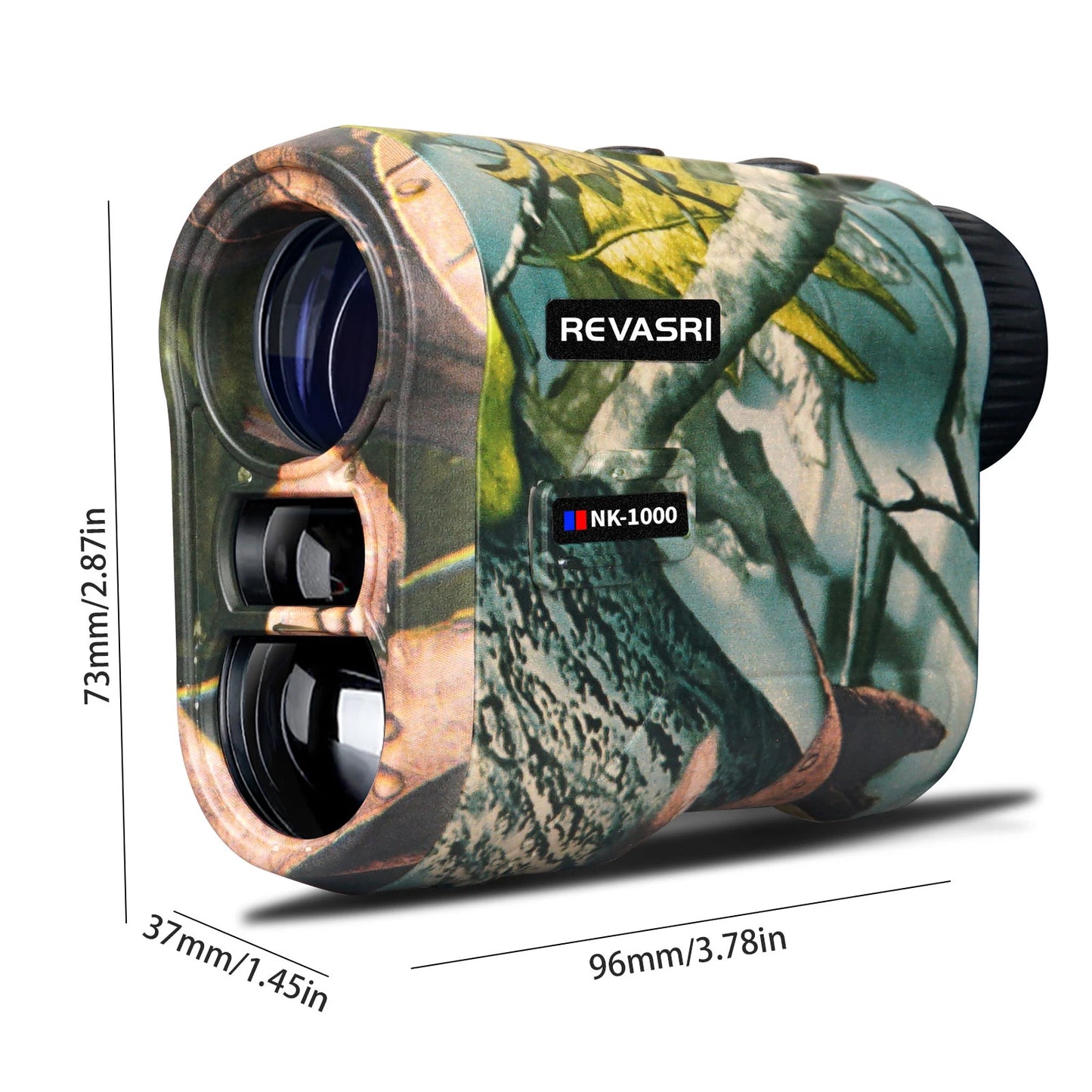 REVASRI 6x 1000M Laser Rangefinder for Hunting, with Horizontal Vertical distance Speed and Scan Modes,Range Finder Monocular