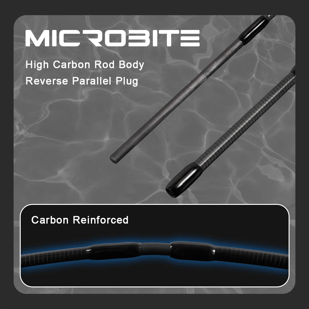 MIFINE MICROBITE Ajing Spinning Rod XUL-UL Fishing Rod 3g/5g for Saltwater Freshwater Light Rock Fishing FUJI Ring