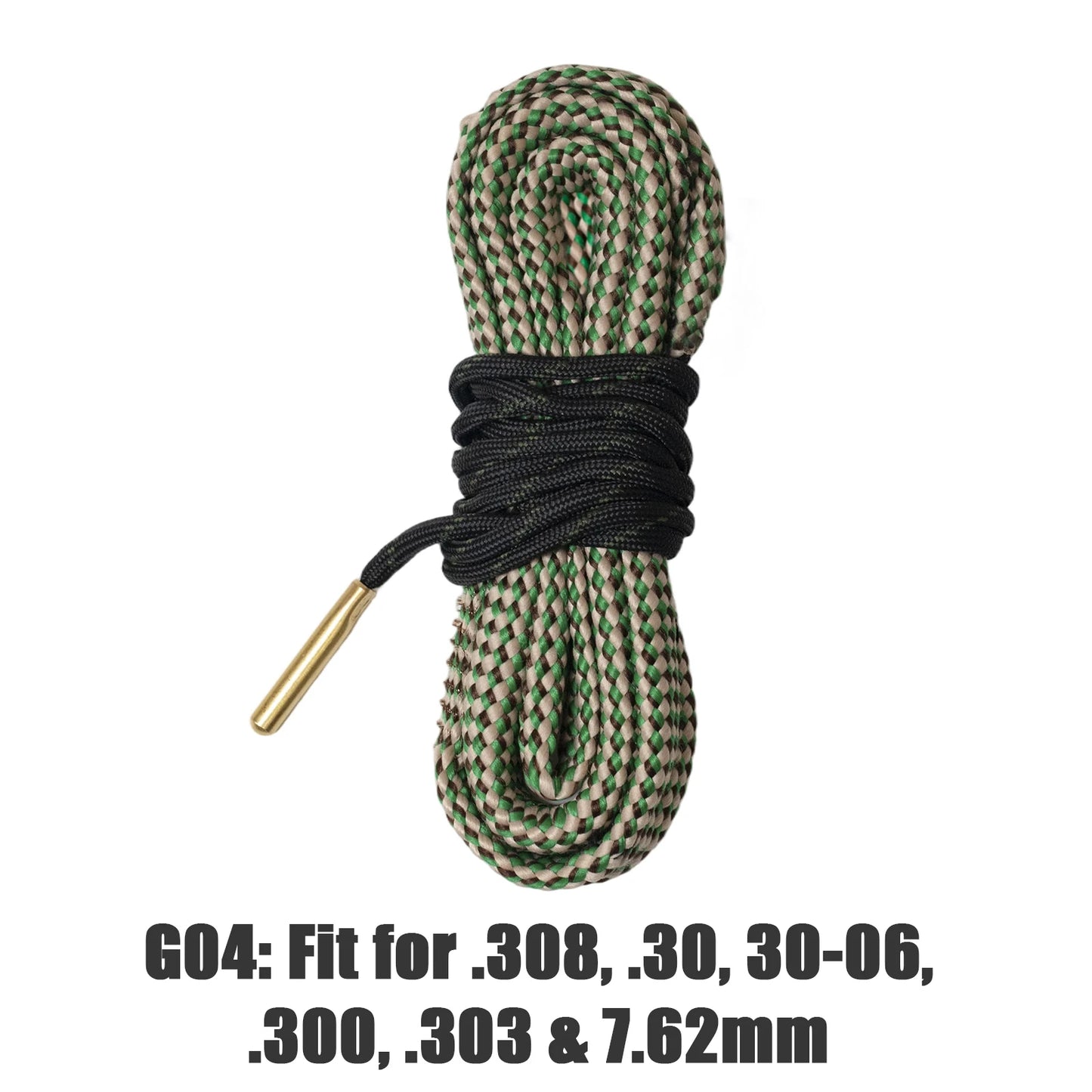 Gun Bore Rope Brush Cleaner Rifle Barrel Caliber Snakes Rope For 12GA 9mm 7.62mm 5.56mm .223 .22 .38 .30 .308 Cal Rifle