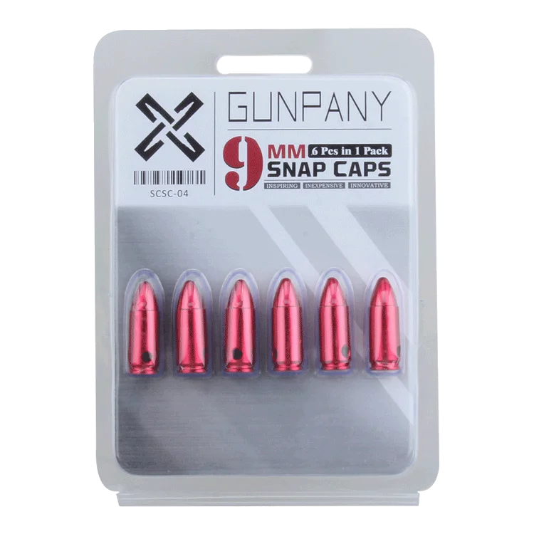 Vector Optics Gunpany 6/12 Pack 9mm Snap Cap Pistol Dry Firing Fake Cartridge For Gunsmithing Training