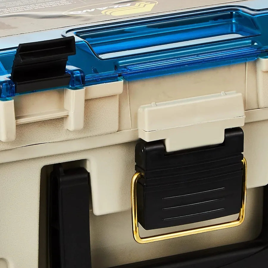1349-00 Two Level Magnum 3449 Tackle Box Sandstone Blue One Size