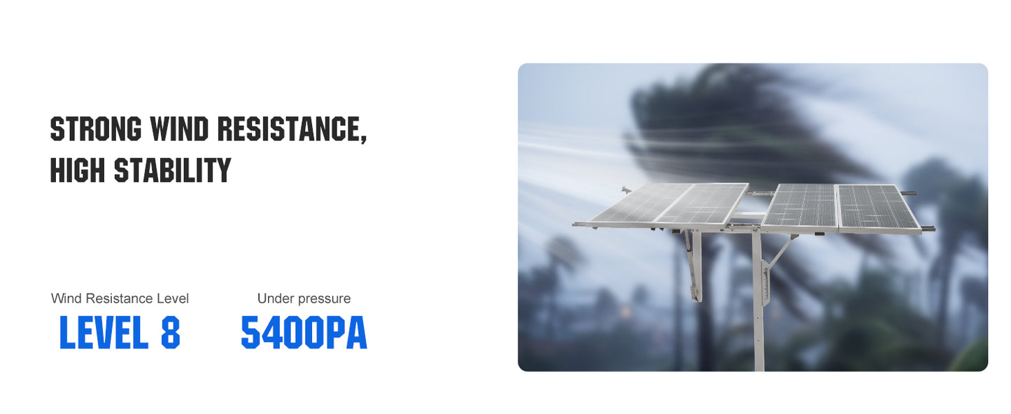 ECO-WORTHY Solar Panel Single Axis Tracking System (Increase 30% Power) with Tracker Controller,High Stability for Yard/Farm