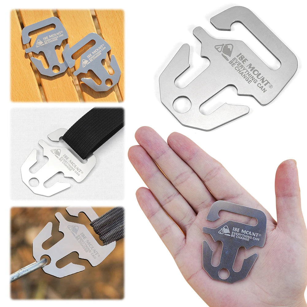5/10Pcs Camping Tent Cord Rope Fastener Guy Line Runner Carabiner Hook Hanger Tightener Canopy Fastener Camping Accessories