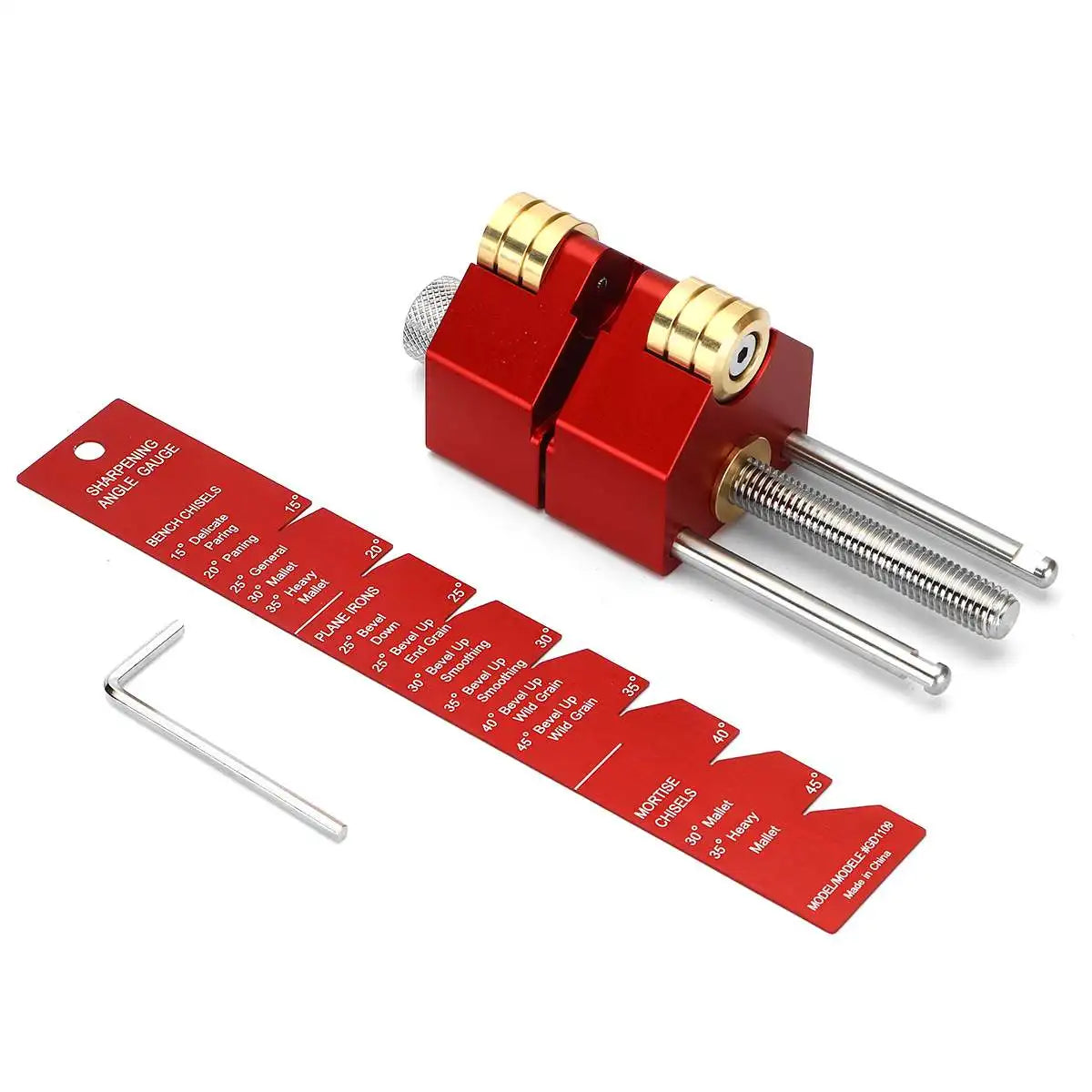 Mohoo Sharpening System Honing Guide Sharpening Holder Angle Fixture Angle Gauge for Woodworking Chisel