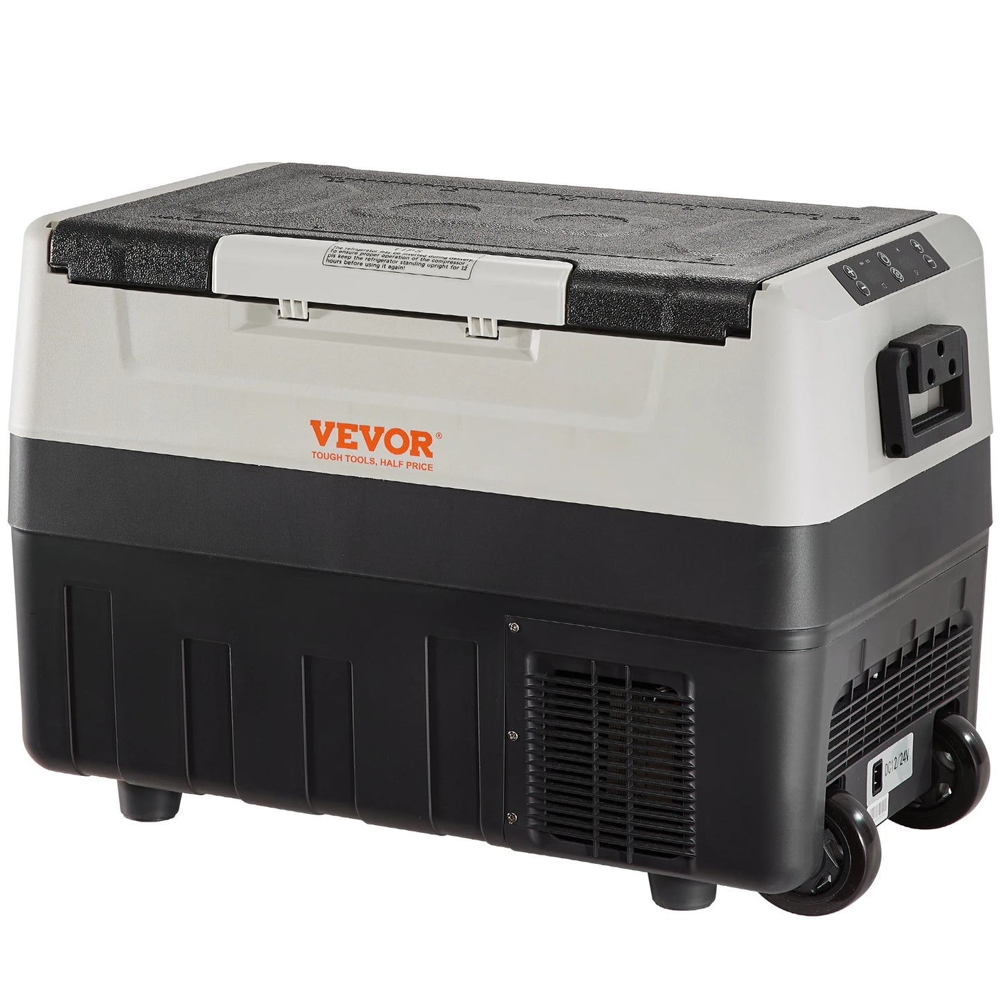 SucceBuy 35/45/55L Portable Electric Cooler Car Refrigerator with Wheel Compressor Freezer for Camping Picnics Car Home Traval