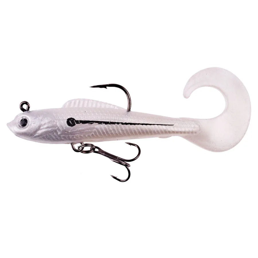 6PCS Wobblers Artificial Baits Fishing Tackle Soft Silicone Bait For Sea Bass Spoon Pike Carp Fishing Lures Swimbait2027
