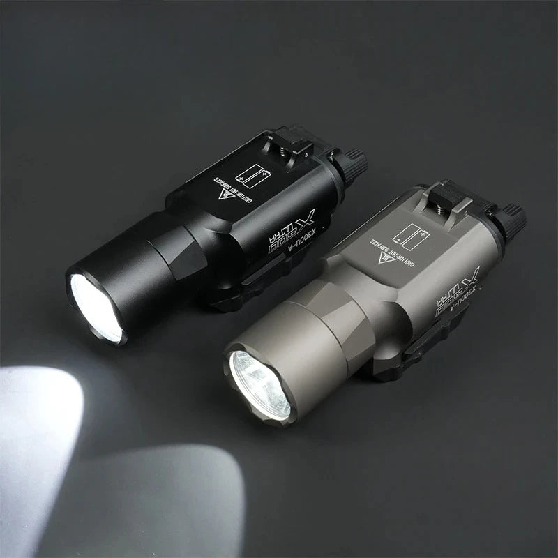 US Warehouse Metal SF X300 X300U Ultra Pistol Scout Light Tactical Rifle Airsoft  Hunting Weapon Flashlight for 20mm Rail