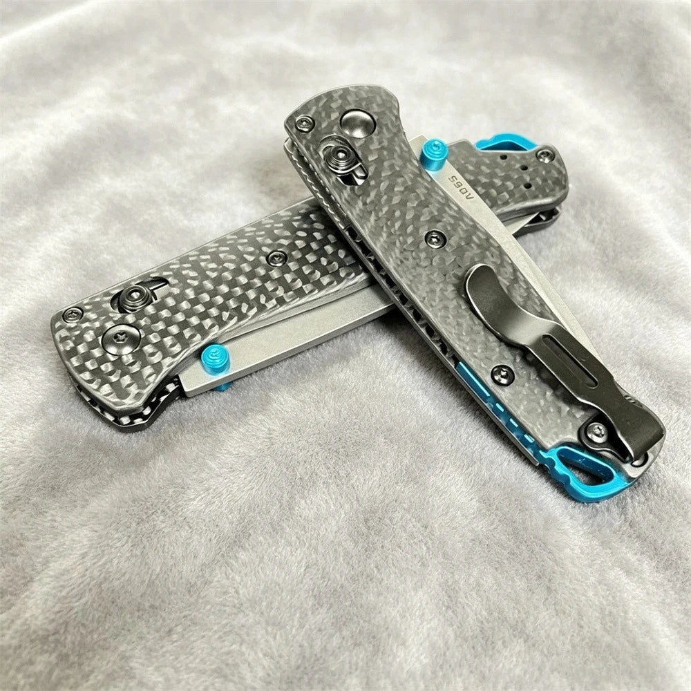 Premium Bugout 535-3 533-3 Mini Folding Knife S90V Steel Lightweight Carbon Fiber Handle Portable Outdoor Camping Hiking Tool