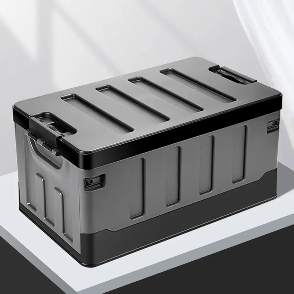 60L Car Trunk Storage Box Large Capacity Outdoor Camping Storage Box Car Trunk Sorting Box for SUV Cars Stowing Tidying