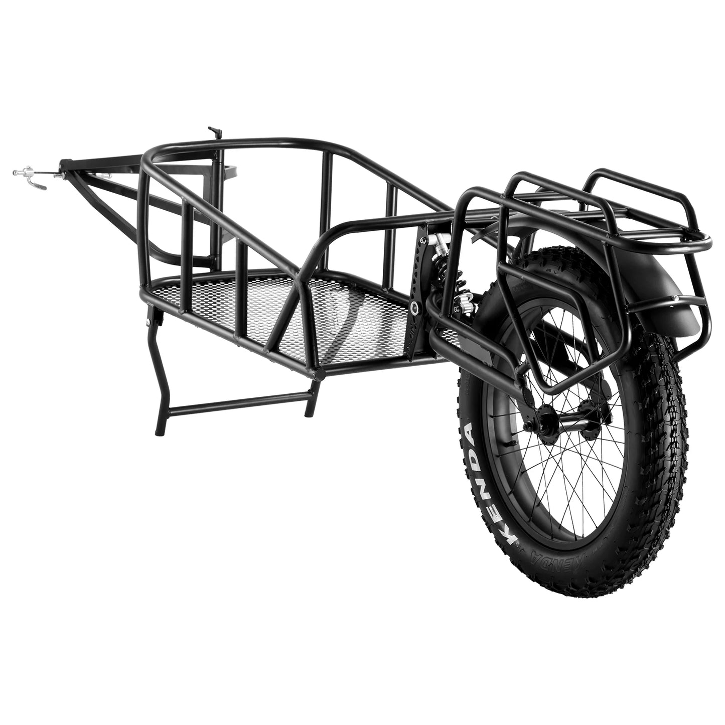 SucceBuy Bike Cargo Trailer 70 lbs Capacity Heavy-Duty Bicycle Wagon Cart Compact Storage & Quick Release Structure 20" Wheels