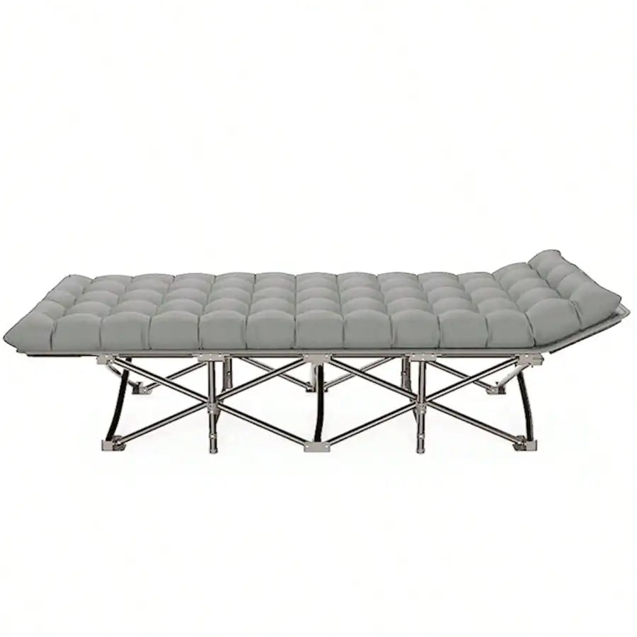 Cots For Adults Portable Folding Outdoor Bed With Mat And Carry Bag, Heavy Duty Sleeping Cots ,800 LBS ROUND PIPE