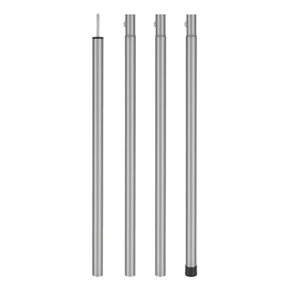Portable Outdoor Canopy Pole Wind Resistance Detachable Beach Shelter Tarp Awning Pole for Backpacking Camping Accessories