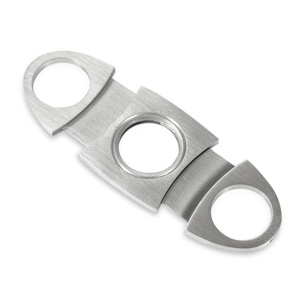 Windproof Butane Lighter Cutter Cigar Accessories Set Metal  Gas Torch Lighters Stainless Steel Sharp Cigar Cutter