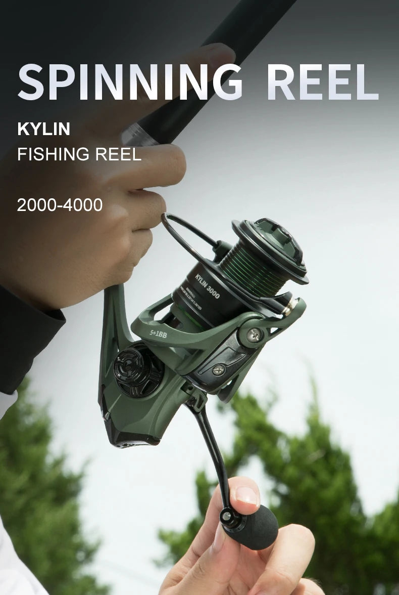 BILLINGS Spinning Reel 17.6 LB Max Drag 5.2:1 Gear Ratio Smooth 5+1BB Spinning Fishing Reels with Anti-Reverse Metal Spool & CNC Rocker for Fresh Saltwater Bass Trout Fishing