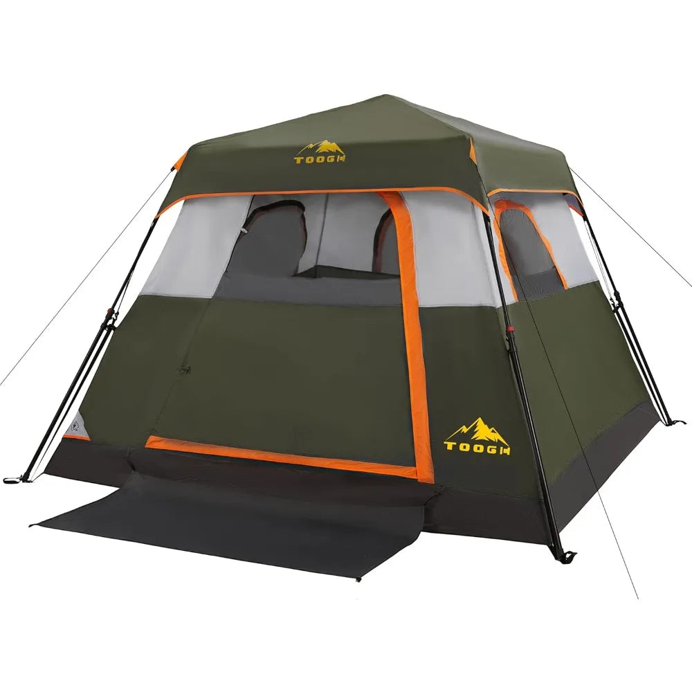 3/4 Person/6 Person Camping Tent Fast Cabin Tent with Instant Setup Tent, Weatherproof Tent Easy Quick Set Up & Pop Up in 60 Sec