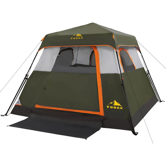 3/4 Person/6 Person Camping Tent Fast Cabin Tent with Instant Setup Tent, Weatherproof Tent Easy Quick Set Up & Pop Up in 60 Sec