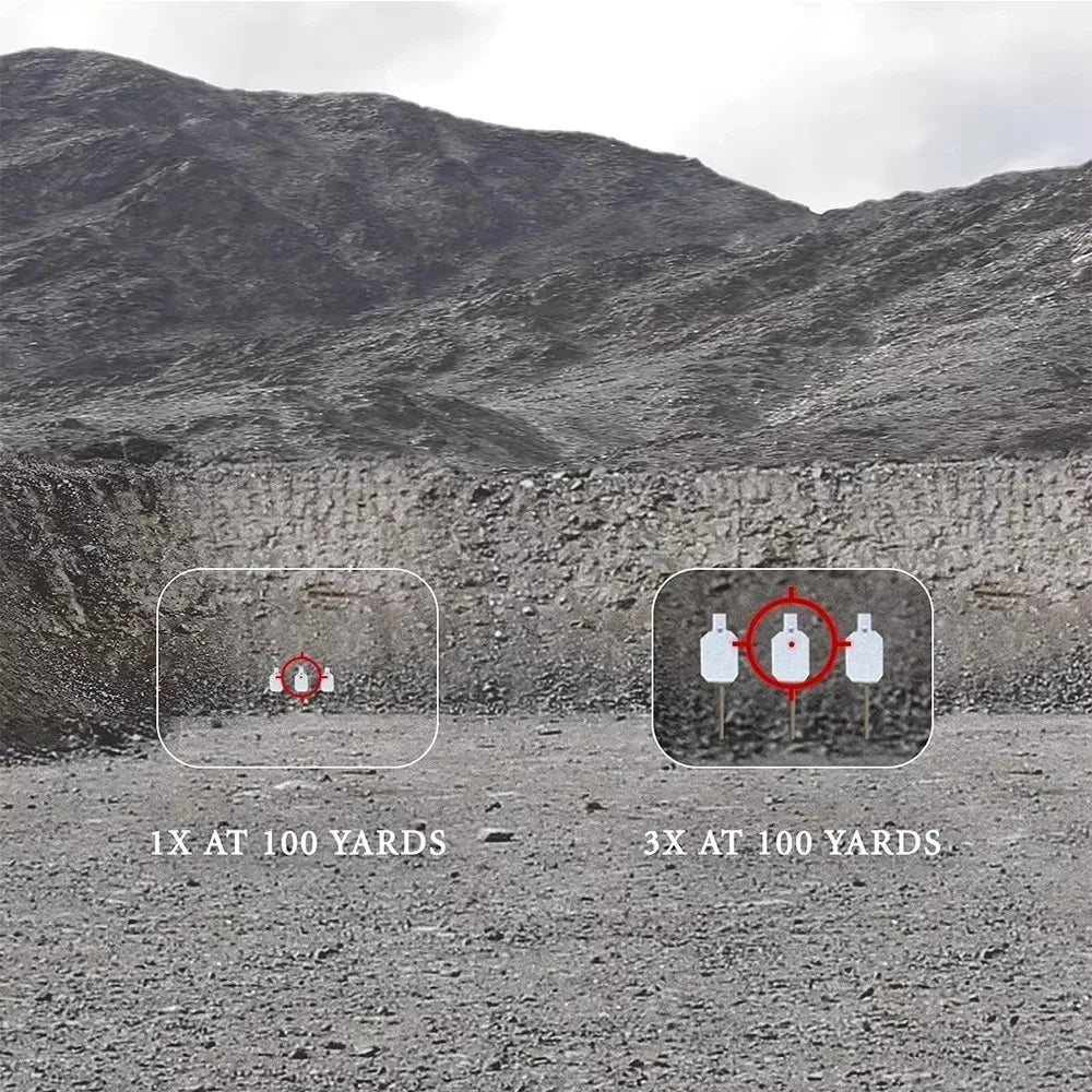 G33 G43 G45 Sight Fixed 3X 5X Magnifier Scope With Switch to Side Quick Detachable QD Mount For Hunting