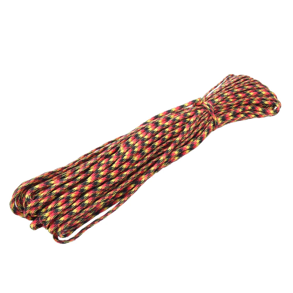 100FT Paracord 550 Rope Parachute Cord Multifunction Outdoor Camping Rope Heavy Duty Tent Rope Diameter 4mm for DIY Crafting