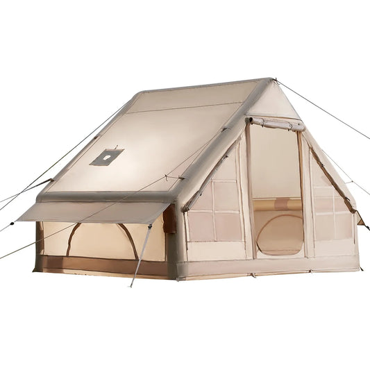 Inflatable Tent for 3 5 Person Camping Blow Up Tent with Electric Pump Stove Jack Waterproof Outdoor Gear Lightweight
