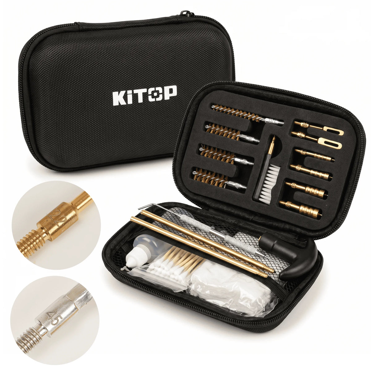 87 pcs Gun Cleaning Kit Pro Universal Handgun For .22, .357, 9mm, .38, .40, and .45 caliber handguns