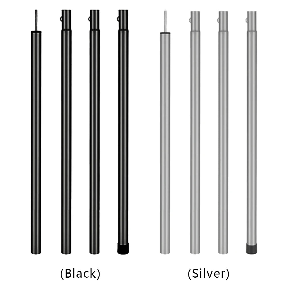 Portable Outdoor Canopy Pole Wind Resistance Detachable Beach Shelter Tarp Awning Pole for Backpacking Camping Accessories