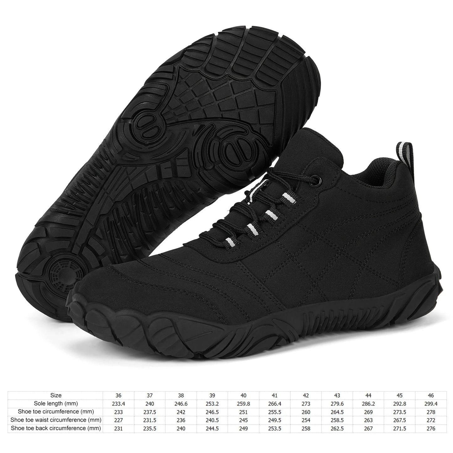 Outdoor Work Boots Anti-Slip Casual Sneakers Comfortable Barefoot Hiking Shoes Winter Snow Boots for Outdoor Sports
