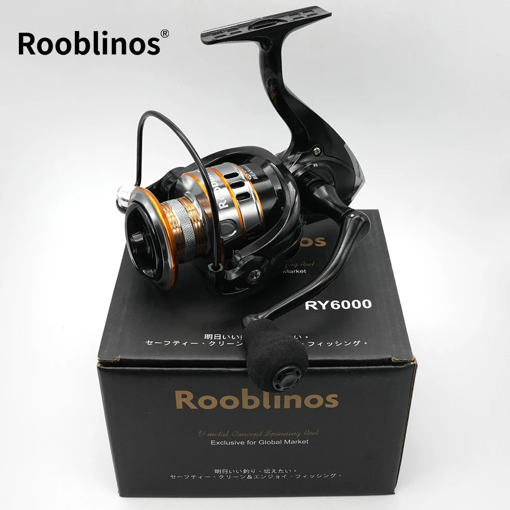 Rooblinos RY 1000-7000 Series Spinning Fishing Reel Ultralight Max Drag 15kg Lure Fishing Spinning Reel Saltwater Wheel