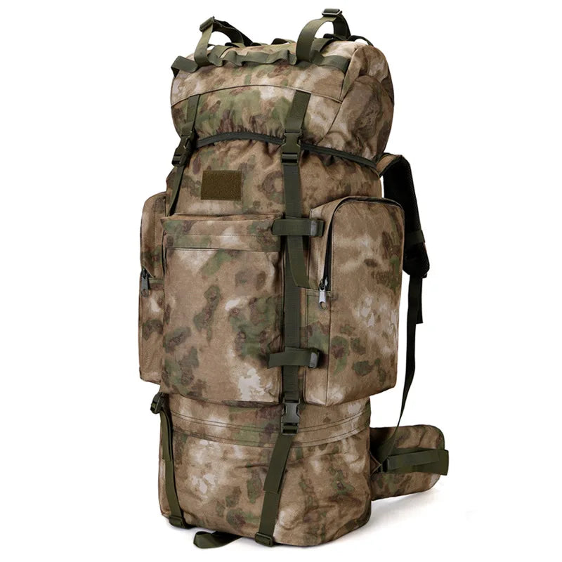 110L Large Capacity Outdoor Hiking Camping Backpack Sports Travel Backpack Frame Hiking Bag