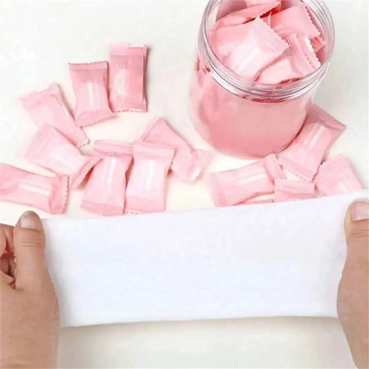 100pcs Compressed Face Towels, Disposable Compressed Towels, Portable Cleansing Wet Wipes, Soft Travel Face Towels, Portable Compressed Towels, Outdoor Camping Wet Wipes And Toilet Paper, Suitable For Outdoor Camping And Hiki