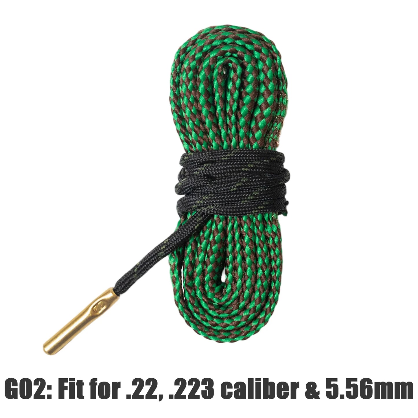 Gun Bore Rope Brush Cleaner Rifle Barrel Caliber Snakes Rope For 12GA 9mm 7.62mm 5.56mm .223 .22 .38 .30 .308 Cal Rifle