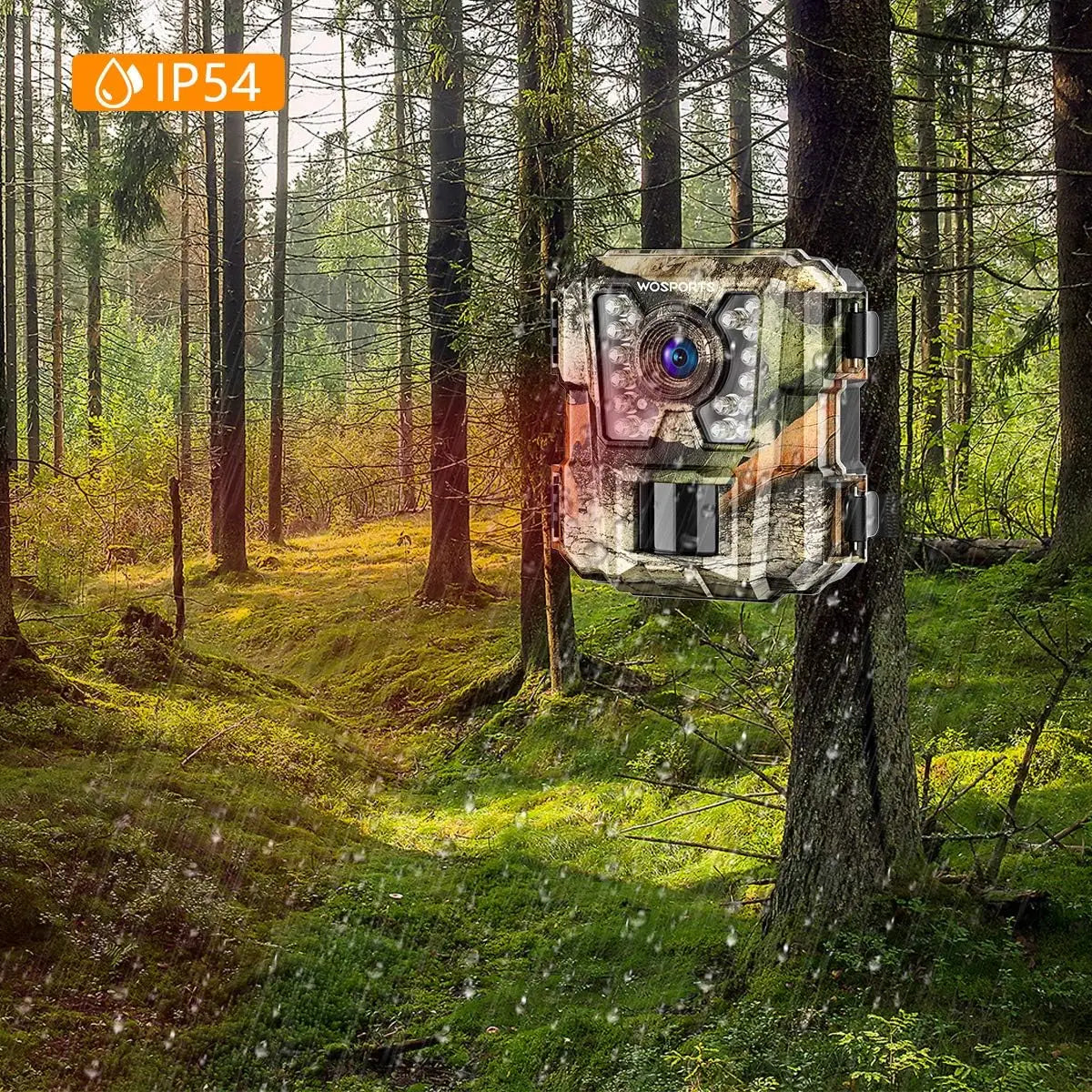 Mini Trail Camera, 24MP 1080P HD Game Camera with IR Night Vision, Waterproof Outdoor Wildlife Monitoring