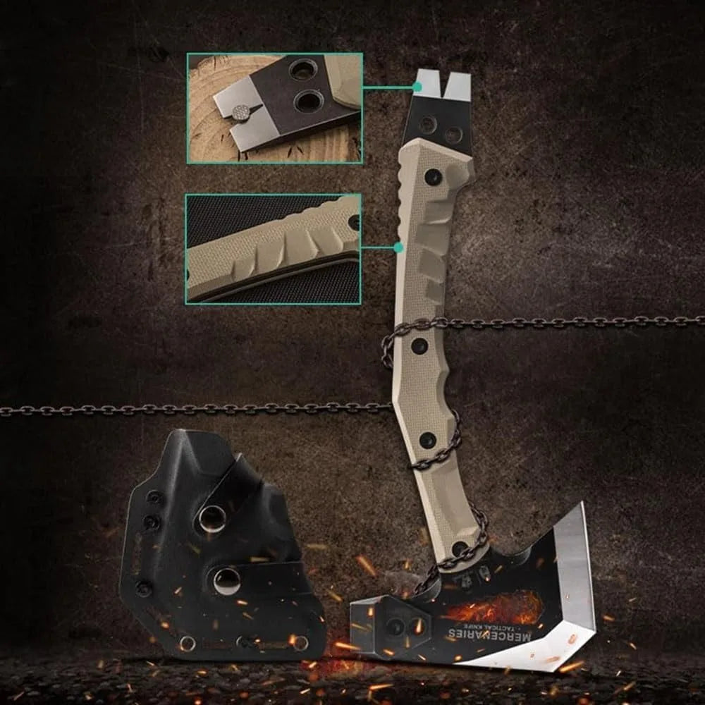 Mercenarys Tactical Engineer Axes Multifunctional Explosion-Proof Axe Camping Artillery Fire Rescue Hammer Hiking