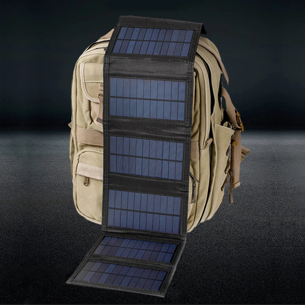 Portable Polysilicon Solar Panel Charger USB 40W 5V DC Foldable Solar Panel For Phone Charge Power Bank For Hiking Camping