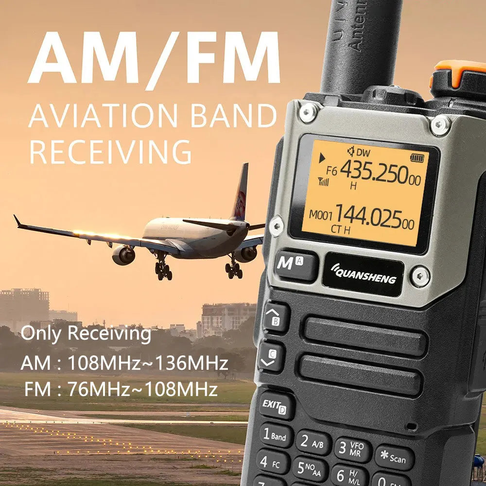 Quansheng UV K5 8 Walkie Talkie Am Fm Communication Ham Amateur Long Range Wireless Set With Programming Cable and 771 Antenna