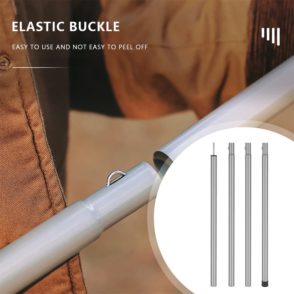 Portable Outdoor Canopy Pole Wind Resistance Detachable Beach Shelter Tarp Awning Pole for Backpacking Camping Accessories