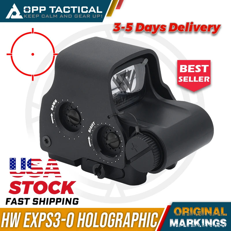 New Holy Warrior S1 EXPS-3-0 NV Function 558 Red Dot Sight Hunting Holographic Sight with Full Original Markings