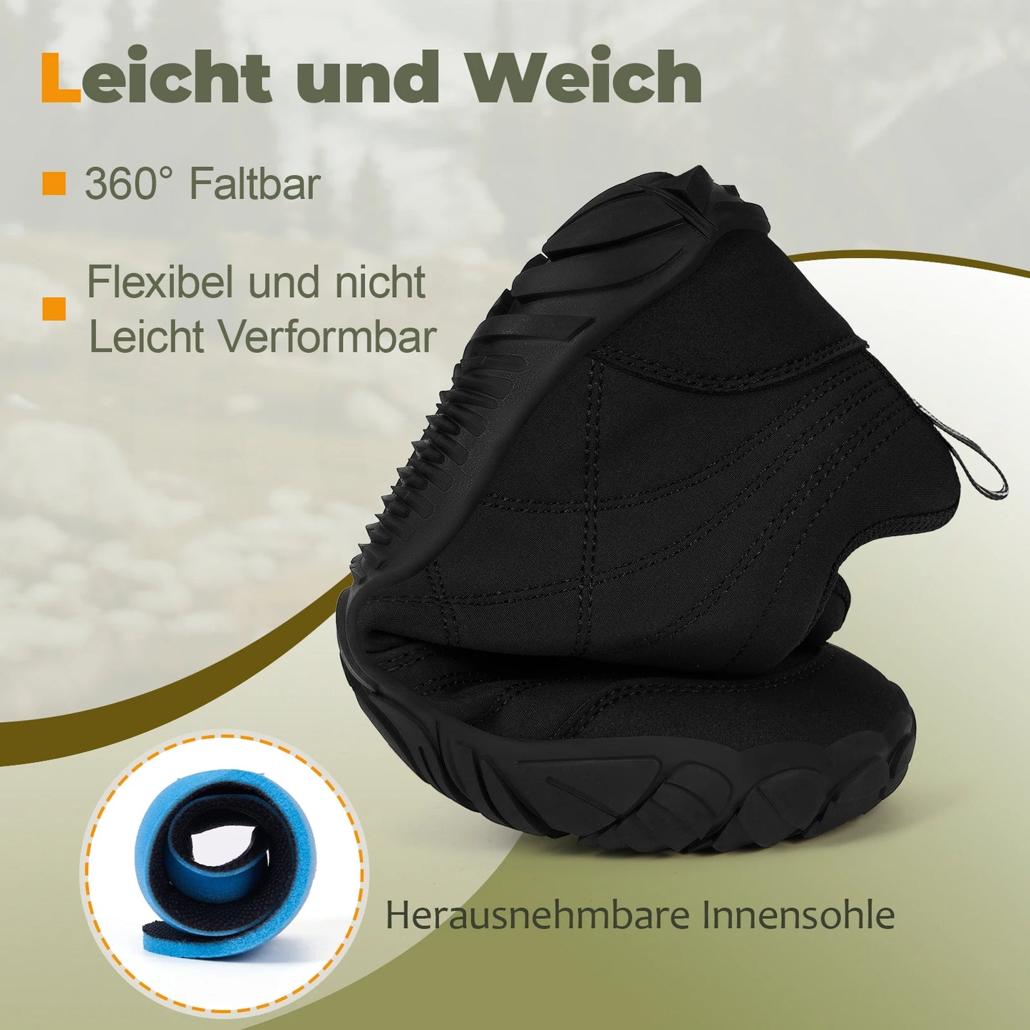 Outdoor Work Boots Anti-Slip Casual Sneakers Comfortable Barefoot Hiking Shoes Winter Snow Boots for Outdoor Sports