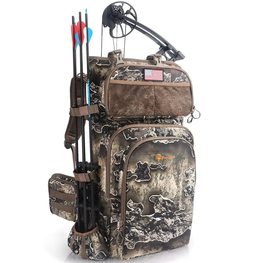 Backpacks for Men,Saddle Hunting Bag with Bow Holder, Large Compound Bow Hunting Backpack amp Duffle Bags
