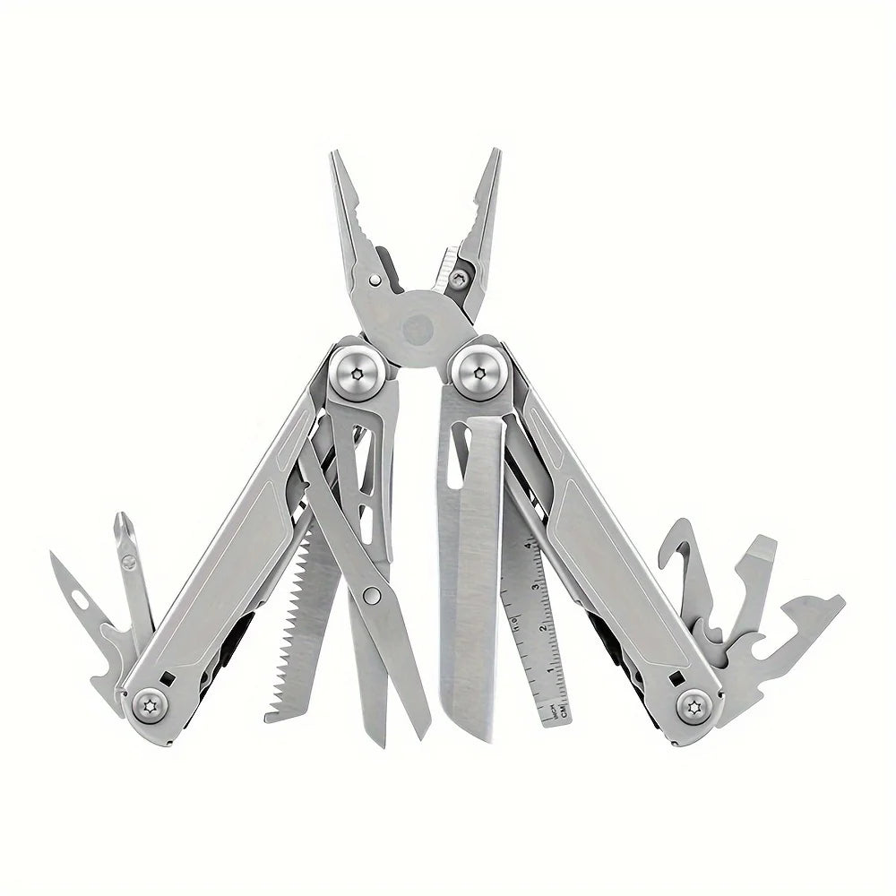 16-in-1 Multi-Tool, Pliers Screwdriver Folding Knife Wrench Pliers Cycling Camping Portable Full Metal Tools