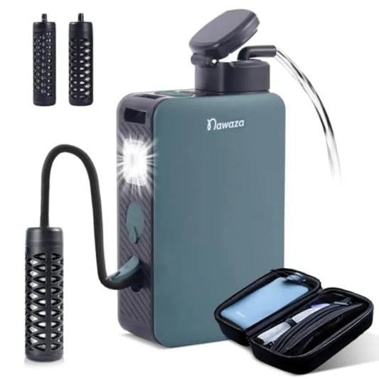 Portable Electric Water Filter - 0.01 Micron Outdoor Camping Water Purifier for Hiking Camping Water Filtration System Survival