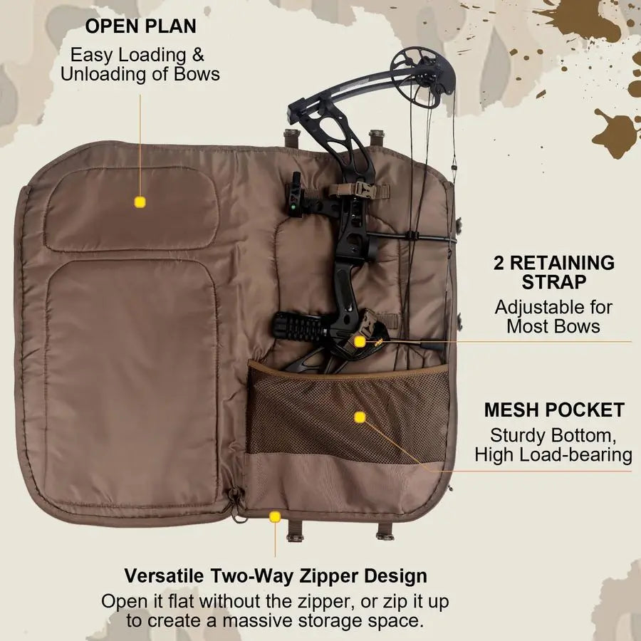 Backpacks for Men,Saddle Hunting Bag with Bow Holder, Large Compound Bow Hunting Backpack amp Duffle Bags