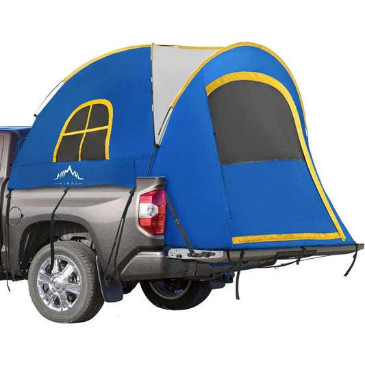 Pickup Truck Tent, Waterproof PU2000mm Double Layer for 6.5 FT Truck Bed, Portable Bed Tent for Camping, Blue