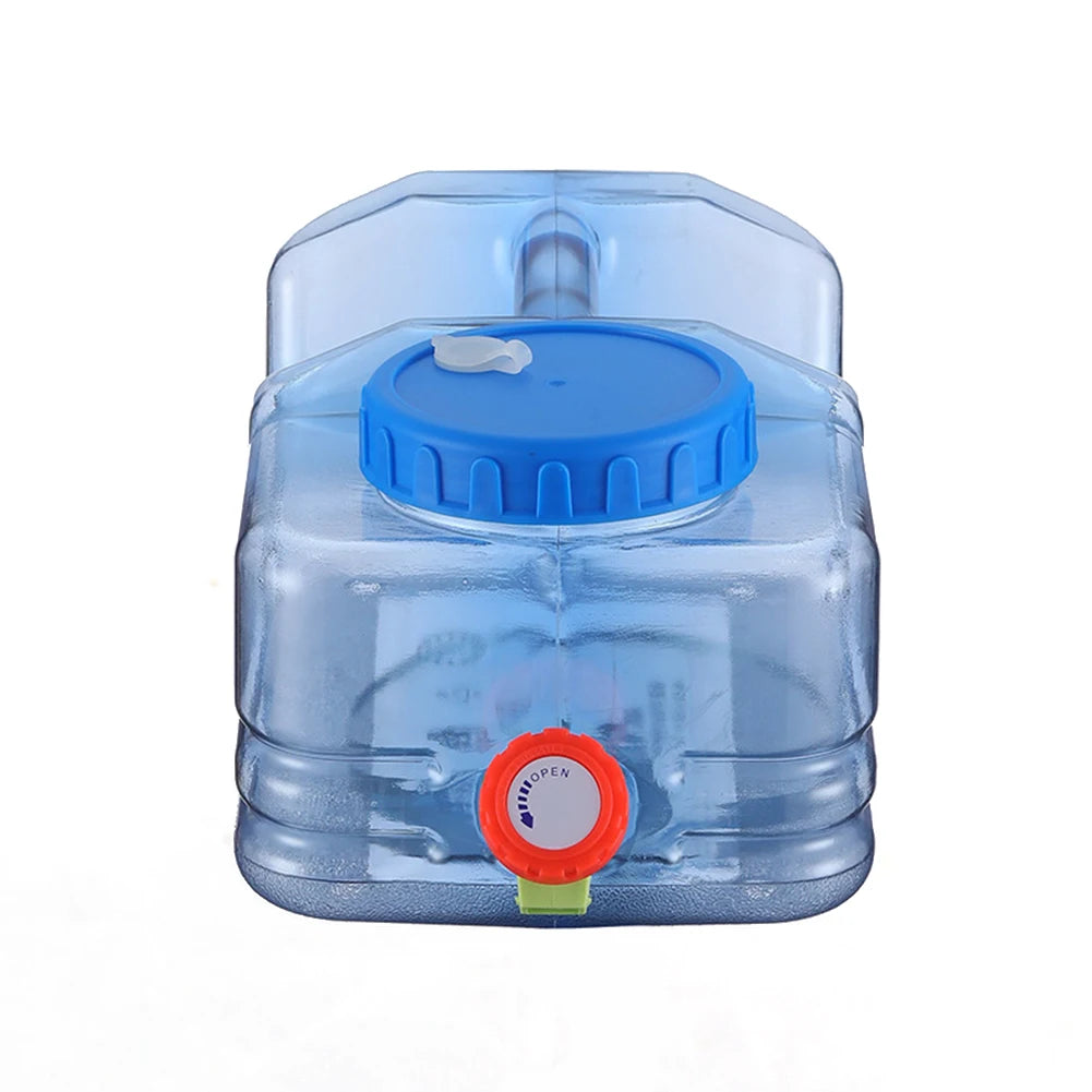 5.5/10L Capacity Camping Water Tank Outdoor Hiking Picnic Water Bucket Portable Cube Driving Water Tank Container with Faucet