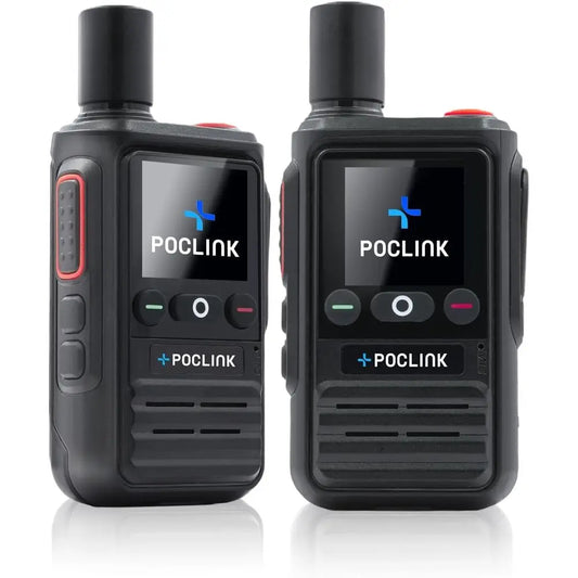 Lifetime Free Global Walkie Talkies Long Range, 4G LTE Unlimited Range POC Two-Way Radios with Bluetooth & APP, Rechargeable Wal