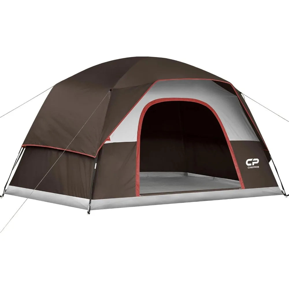 Tents for Camping 4-6 Person Tent Waterproof Windproof Double Layer Family Camping Tent, Easy Setup Dome Tent with Large Mesh W