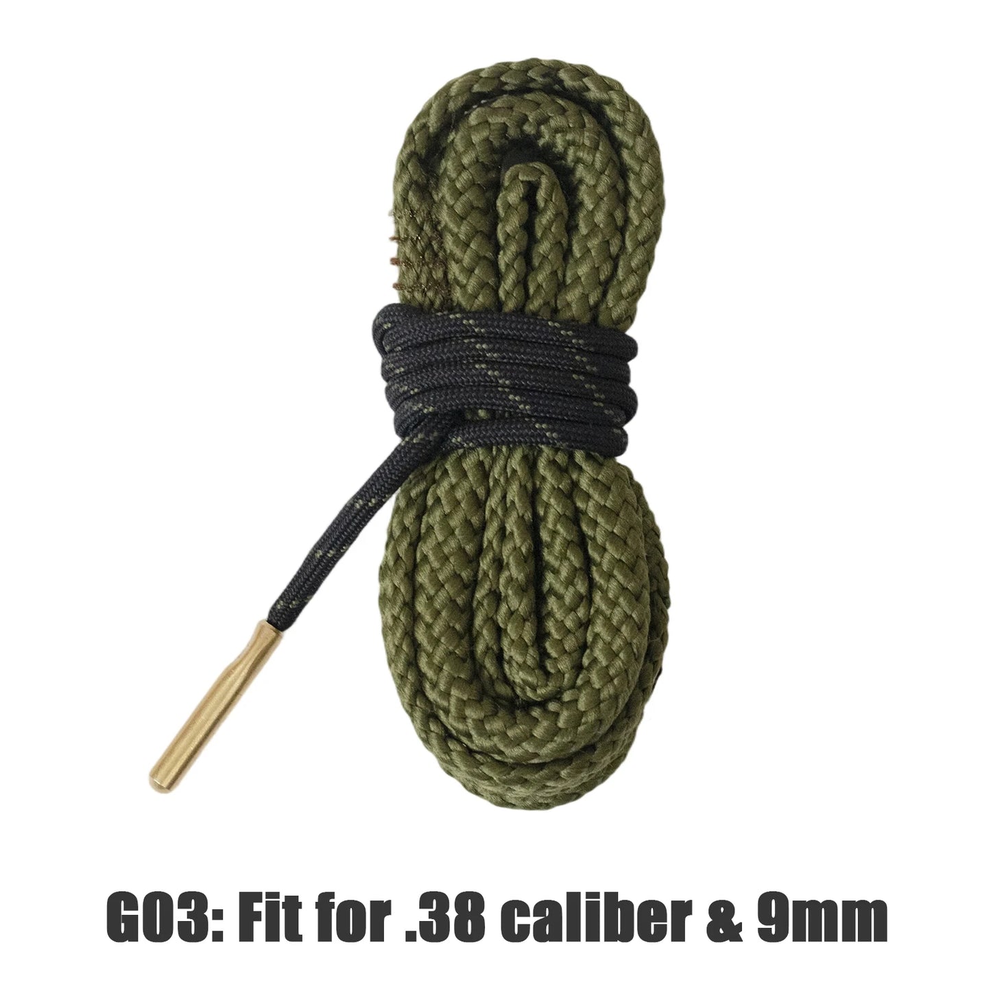 Gun Bore Rope Brush Cleaner Rifle Barrel Caliber Snakes Rope For 12GA 9mm 7.62mm 5.56mm .223 .22 .38 .30 .308 Cal Rifle