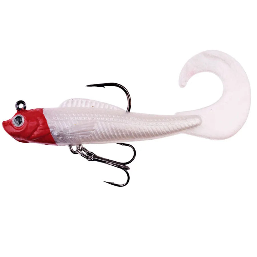 6PCS Wobblers Artificial Baits Fishing Tackle Soft Silicone Bait For Sea Bass Spoon Pike Carp Fishing Lures Swimbait2027