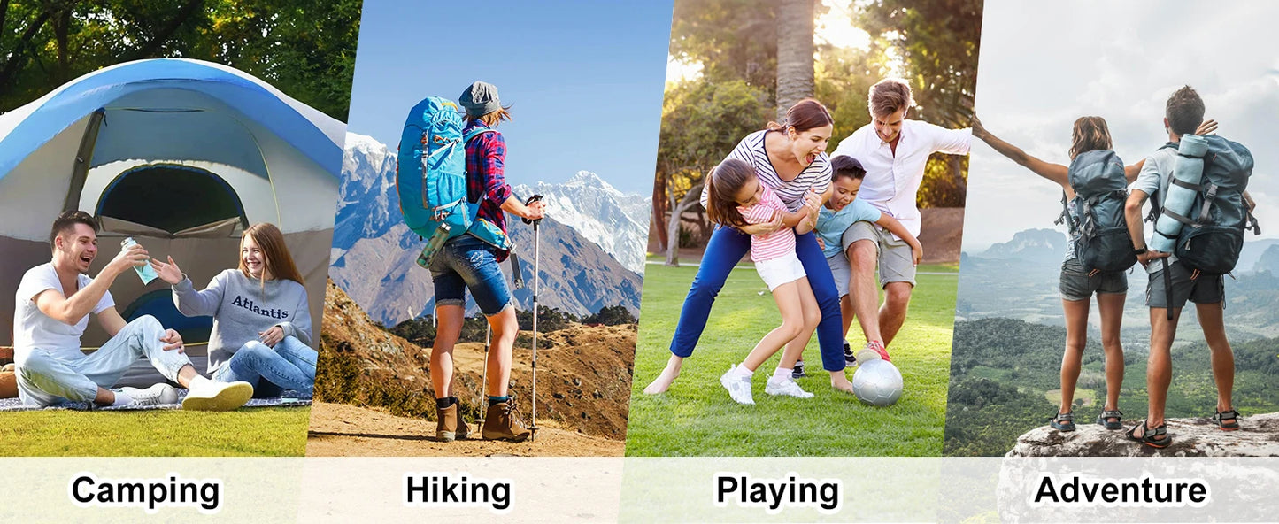 2/3/4 Pack Walkie Talkies for Adults and Kids, Long Range Rechargeable 2 Way Radios with VOX for Camping Hiking Cycling