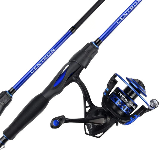 Lightweight IM6 Graphite Fishing Rod and Reel Combo with Stainless Steel Guides, EVA Handles for Bass to Salmon